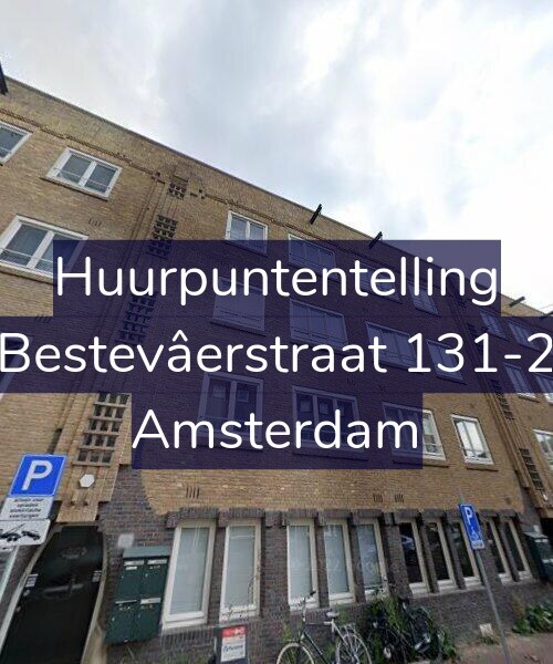 Foto gevel Huurpuntentelling voor Bestevâerstraat 131-2, Amsterdam