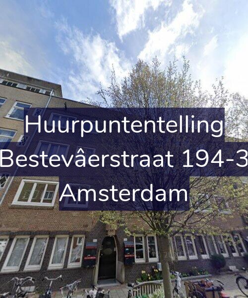 Foto gevel Huurpuntentelling voor Bestevâerstraat 194-3, Amsterdam