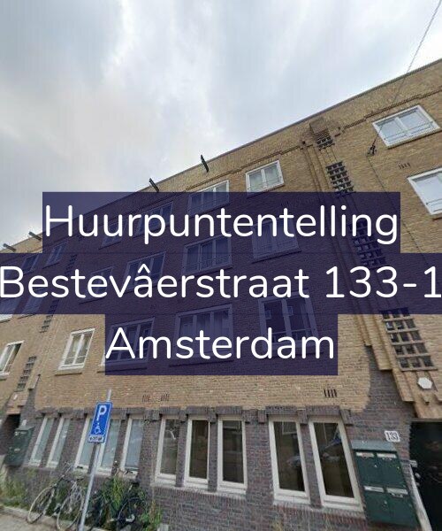 Foto gevel Huurpuntentelling voor Bestevâerstraat 133-1, Amsterdam