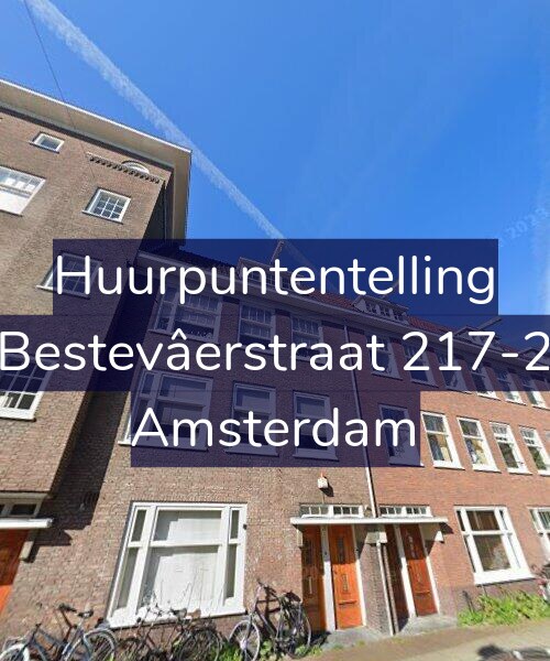 Foto gevel Huurpuntentelling voor Bestevâerstraat 217-2, Amsterdam
