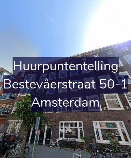 Foto gevel Huurpuntentelling voor Bestevâerstraat 50-1, Amsterdam