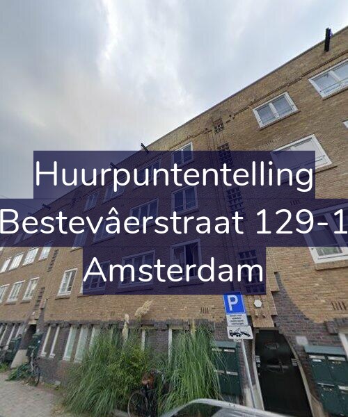 Foto gevel Huurpuntentelling voor Bestevâerstraat 129-1, Amsterdam