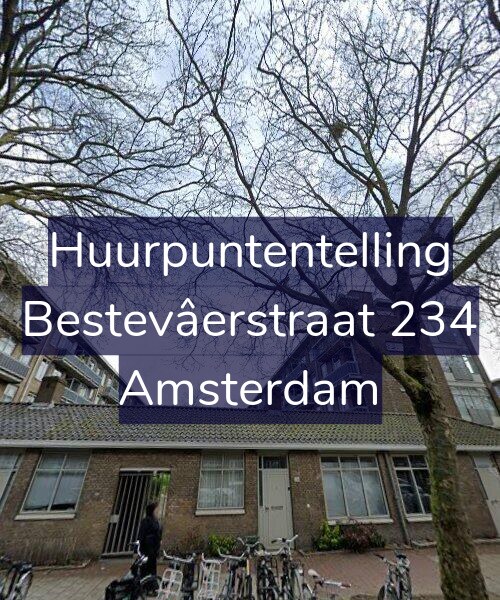 Foto gevel Huurpuntentelling voor Bestevâerstraat 234, Amsterdam