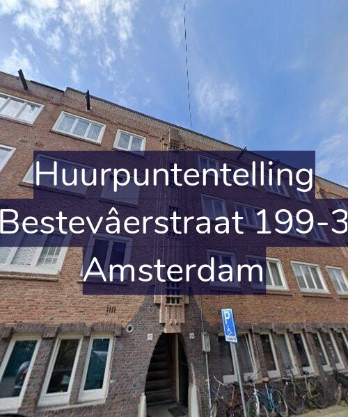 Foto gevel Huurpuntentelling voor Bestevâerstraat 199-3, Amsterdam