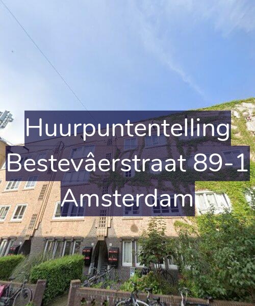 Foto gevel Huurpuntentelling voor Bestevâerstraat 89-1, Amsterdam