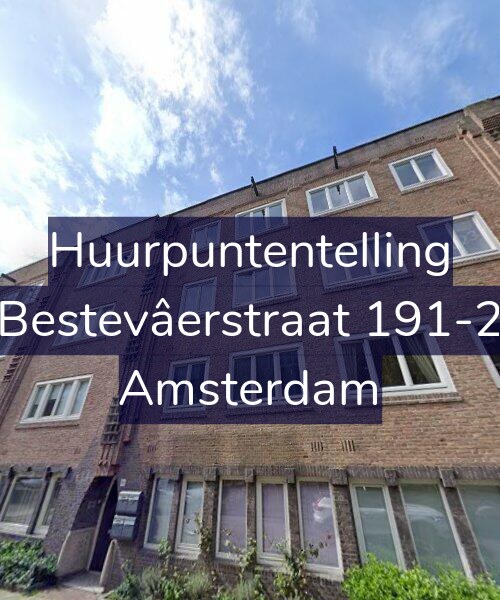 Foto gevel Huurpuntentelling voor Bestevâerstraat 191-2, Amsterdam