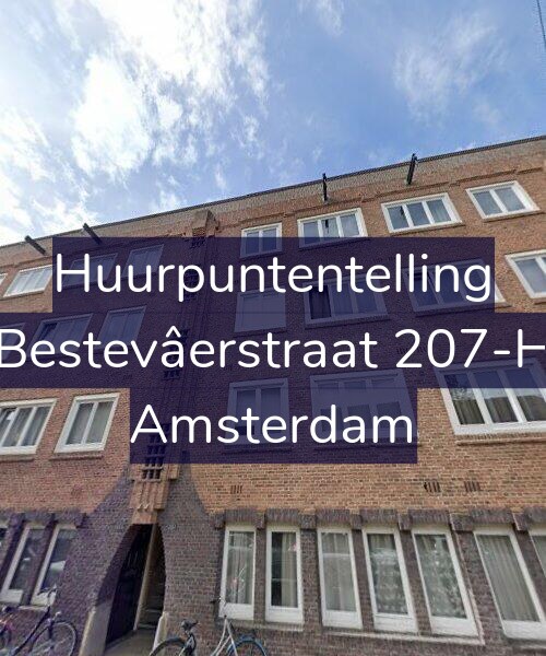 Foto gevel Huurpuntentelling voor Bestevâerstraat 207-H, Amsterdam