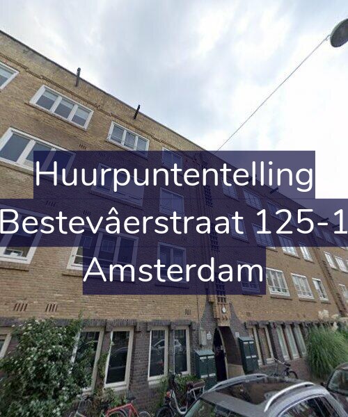 Foto gevel Huurpuntentelling voor Bestevâerstraat 125-1, Amsterdam
