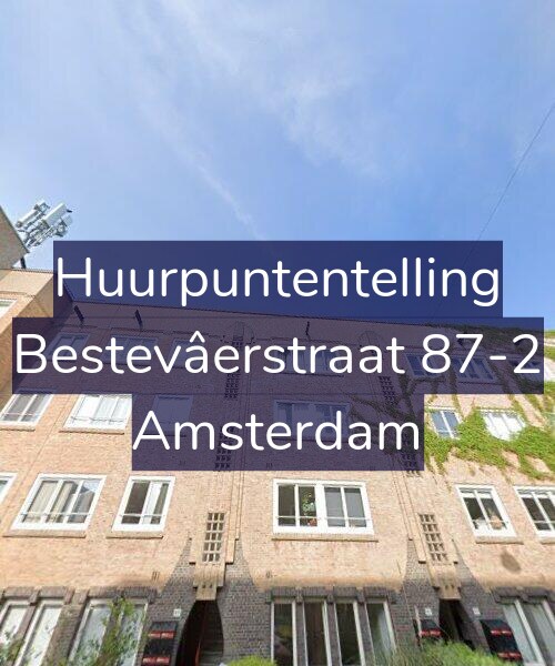 Foto gevel Huurpuntentelling voor Bestevâerstraat 87-2, Amsterdam