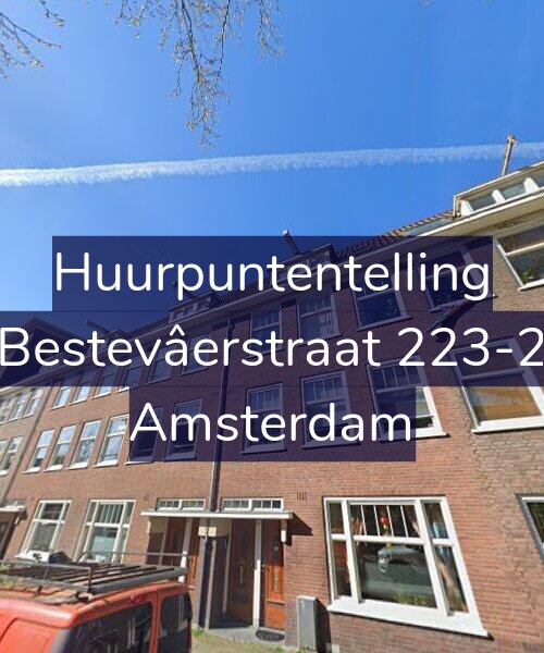 Foto gevel Huurpuntentelling voor Bestevâerstraat 223-2, Amsterdam