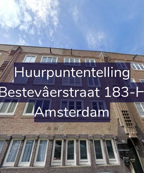Foto gevel Huurpuntentelling voor Bestevâerstraat 183-H, Amsterdam