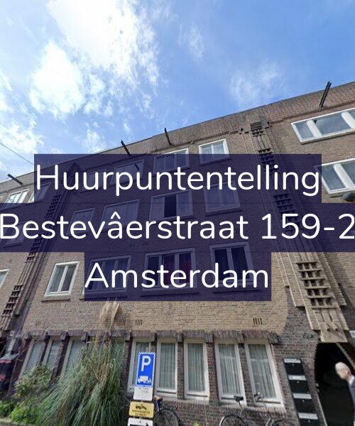 Foto gevel Huurpuntentelling voor Bestevâerstraat 159-2, Amsterdam