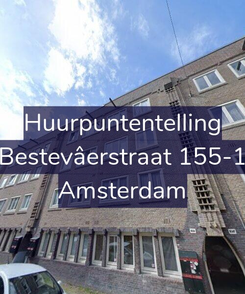 Foto gevel Huurpuntentelling voor Bestevâerstraat 155-1, Amsterdam