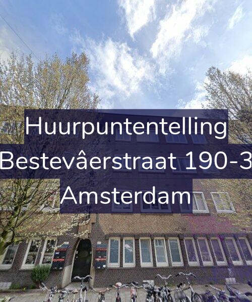 Foto gevel Huurpuntentelling voor Bestevâerstraat 190-3, Amsterdam