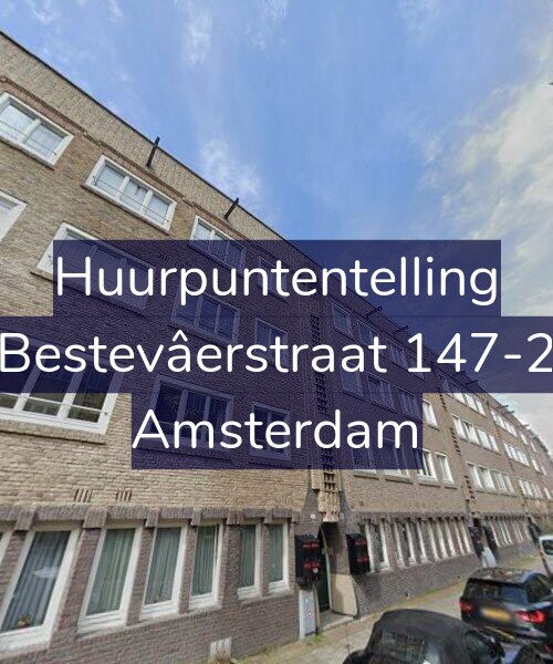 Foto gevel Huurpuntentelling voor Bestevâerstraat 147-2, Amsterdam