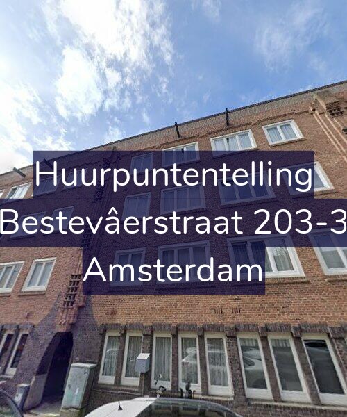 Foto gevel Huurpuntentelling voor Bestevâerstraat 203-3, Amsterdam