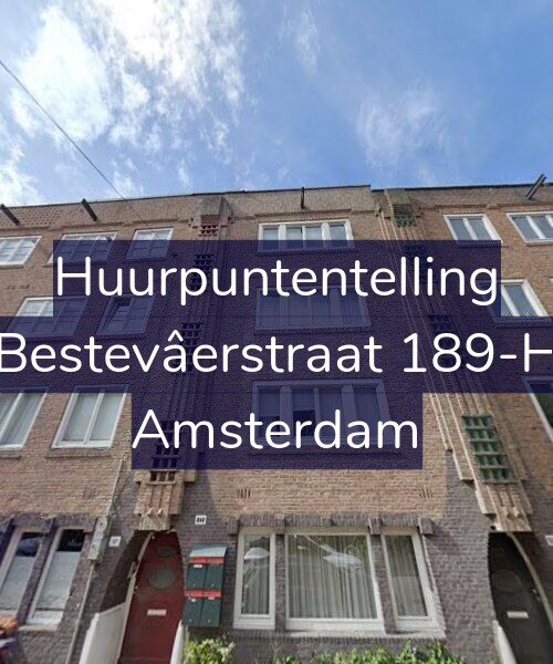 Foto gevel Huurpuntentelling voor Bestevâerstraat 189-H, Amsterdam