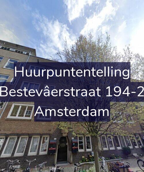 Foto gevel Huurpuntentelling voor Bestevâerstraat 194-2, Amsterdam