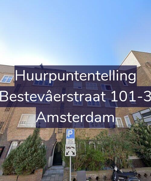 Foto gevel Huurpuntentelling voor Bestevâerstraat 101-3, Amsterdam