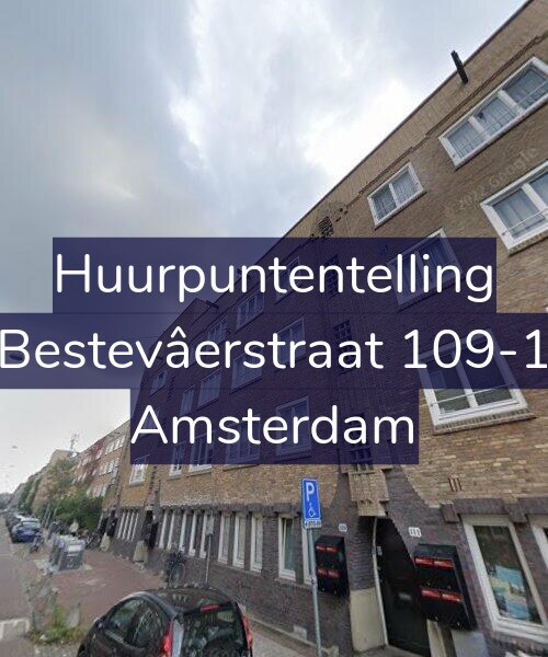 Foto gevel Huurpuntentelling voor Bestevâerstraat 109-1, Amsterdam