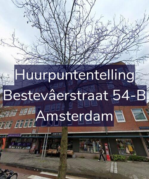 Foto gevel Huurpuntentelling voor Bestevâerstraat 54-B, Amsterdam