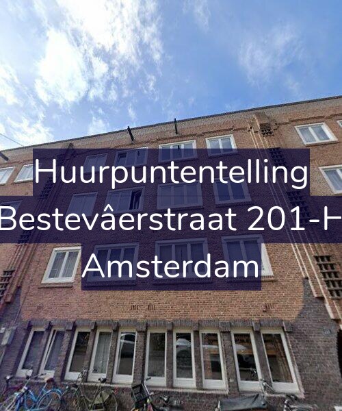 Foto gevel Huurpuntentelling voor Bestevâerstraat 201-H, Amsterdam