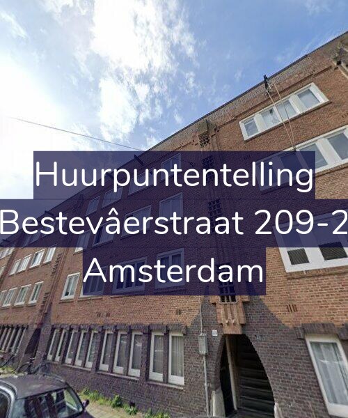 Foto gevel Huurpuntentelling voor Bestevâerstraat 209-2, Amsterdam
