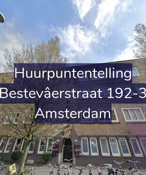 Foto gevel Huurpuntentelling voor Bestevâerstraat 192-3, Amsterdam