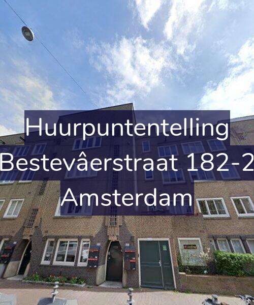 Foto gevel Huurpuntentelling voor Bestevâerstraat 182-2, Amsterdam