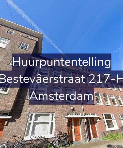 Foto gevel Huurpuntentelling voor Bestevâerstraat 217-H, Amsterdam