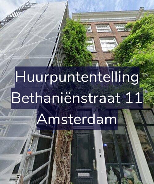 Foto gevel Huurpuntentelling voor Bethaniënstraat 11, Amsterdam