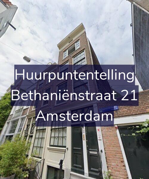 Foto gevel Huurpuntentelling voor Bethaniënstraat 21, Amsterdam