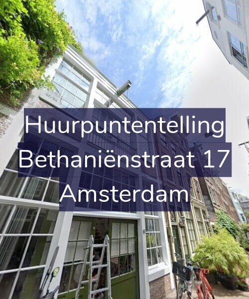 Foto gevel Huurpuntentelling voor Bethaniënstraat 17, Amsterdam
