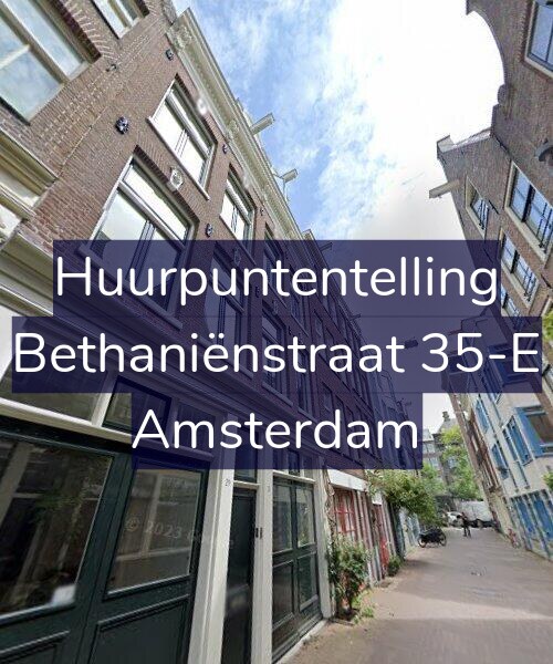 Foto gevel Huurpuntentelling voor Bethaniënstraat 35-E, Amsterdam