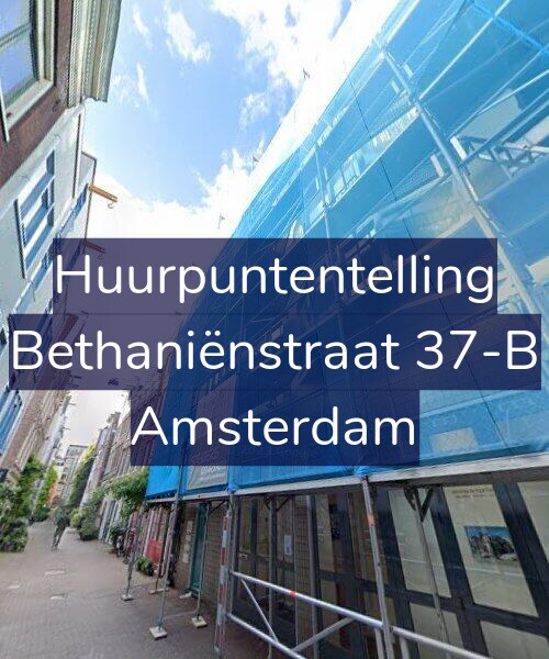 Foto gevel Huurpuntentelling voor Bethaniënstraat 37-B, Amsterdam