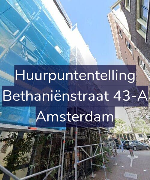 Foto gevel Huurpuntentelling voor Bethaniënstraat 43-A, Amsterdam
