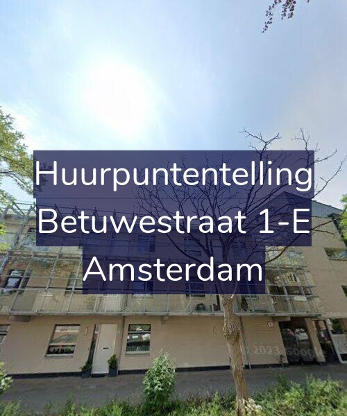 Foto gevel Huurpuntentelling voor Betuwestraat 1-E, Amsterdam