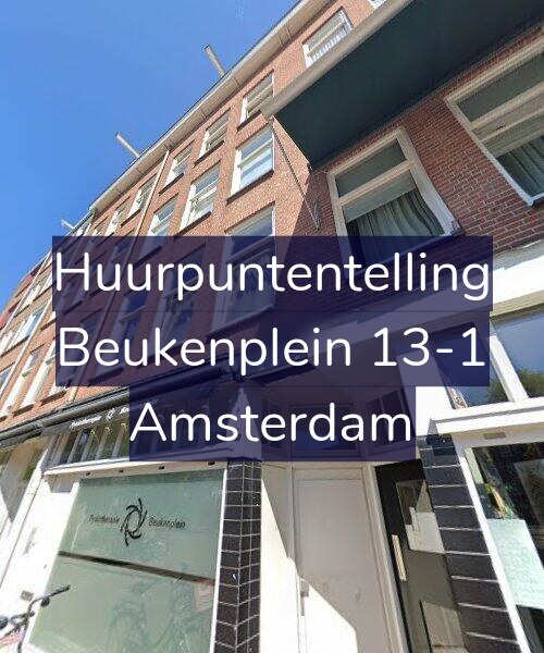 Foto gevel Huurpuntentelling voor Beukenplein 13-1, Amsterdam