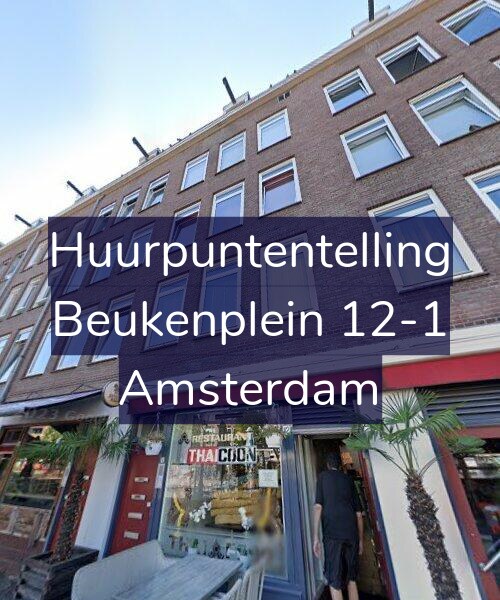Foto gevel Huurpuntentelling voor Beukenplein 12-1, Amsterdam