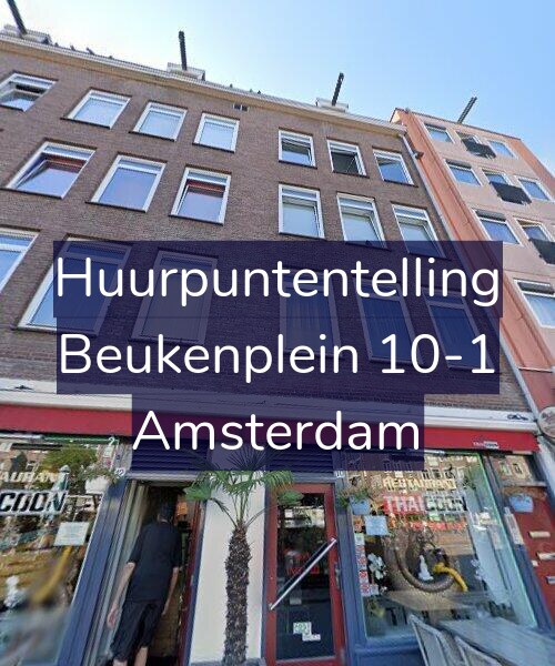 Foto gevel Huurpuntentelling voor Beukenplein 10-1, Amsterdam