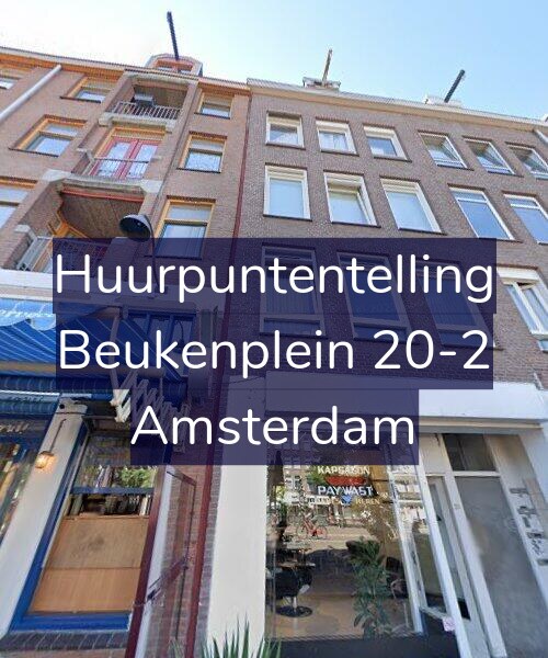 Foto gevel Huurpuntentelling voor Beukenplein 20-2, Amsterdam