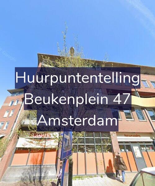 Foto gevel Huurpuntentelling voor Beukenplein 47, Amsterdam