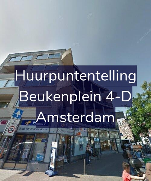 Foto gevel Huurpuntentelling voor Beukenplein 4-D, Amsterdam