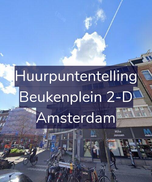 Foto gevel Huurpuntentelling voor Beukenplein 2-D, Amsterdam