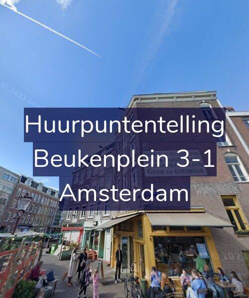 Foto gevel Huurpuntentelling voor Beukenplein 3-1, Amsterdam