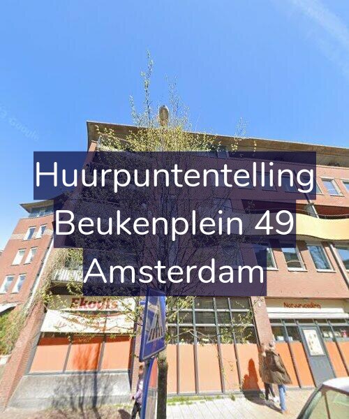 Foto gevel Huurpuntentelling voor Beukenplein 49, Amsterdam