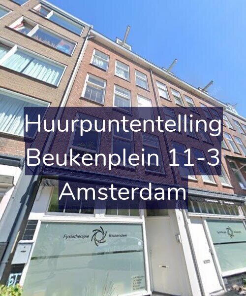 Foto gevel Huurpuntentelling voor Beukenplein 11-3, Amsterdam