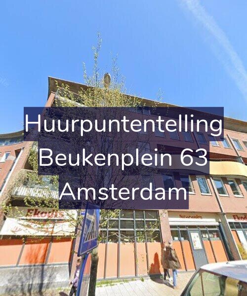 Foto gevel Huurpuntentelling voor Beukenplein 63, Amsterdam