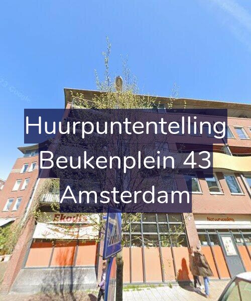 Foto gevel Huurpuntentelling voor Beukenplein 43, Amsterdam