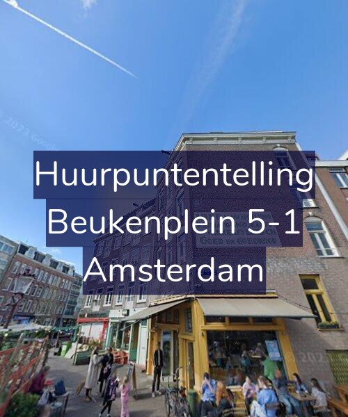 Foto gevel Huurpuntentelling voor Beukenplein 5-1, Amsterdam